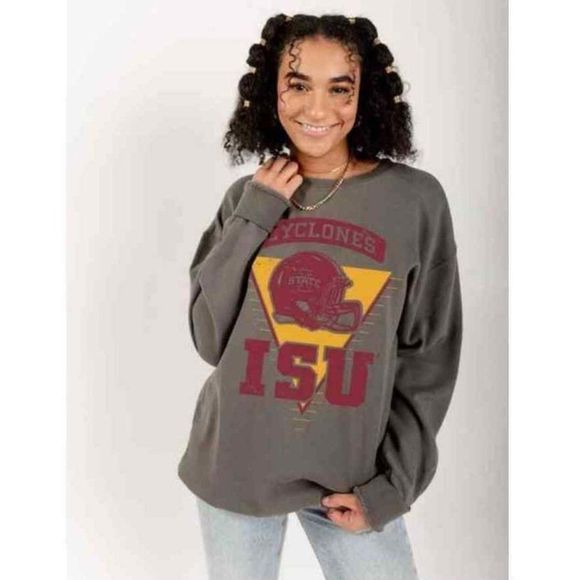 Gameday Social Apparel Co. Tops - Gameday Iowa State Elway Triangle Crewneck, NWT, Multi Sizes